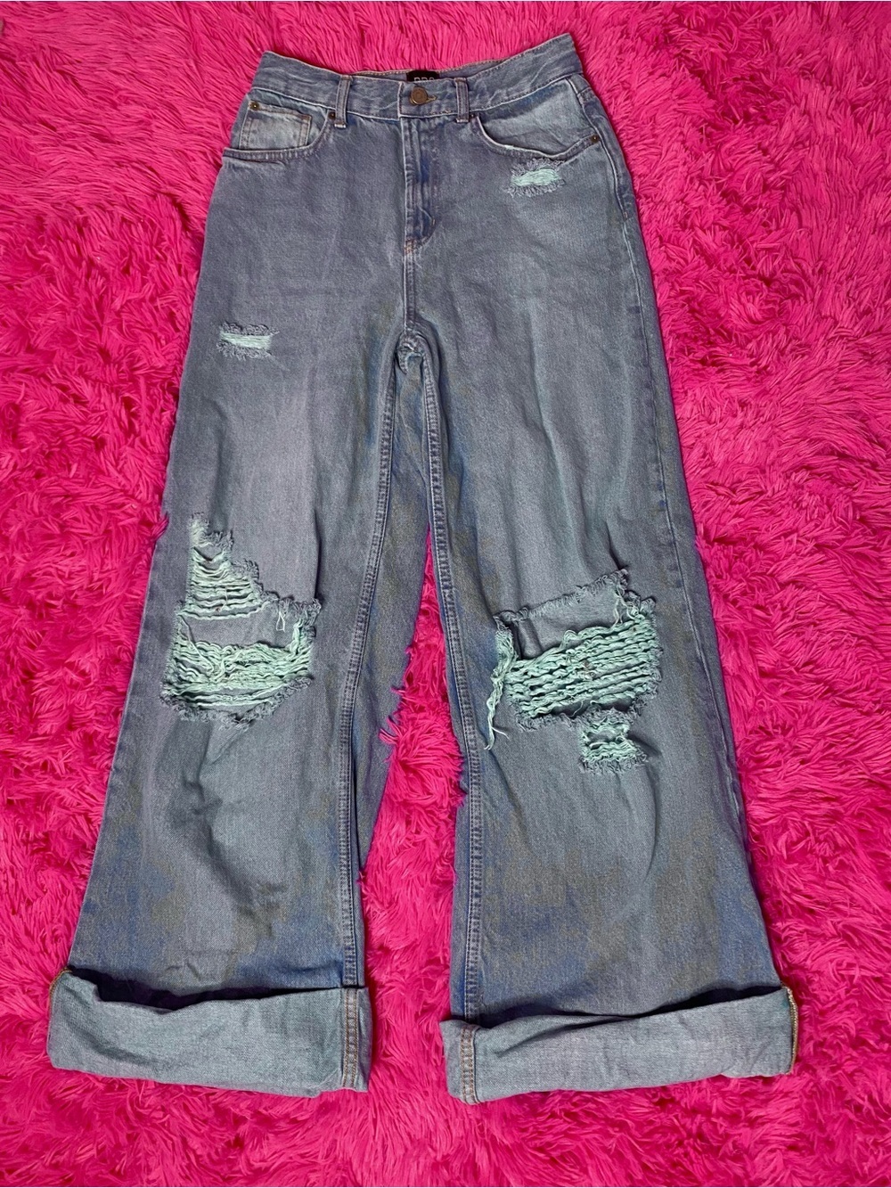 🌷 BDG Urban Outfitters 🌷 100% Cotton High-Rise Distressed Skater Baggy Jeans